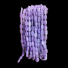 Transparent Flat Oval Glass Beads - Lavender