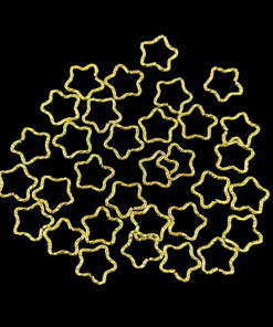 Star Shaped Jump Rings - Gold