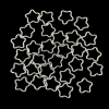 Star Shaped Jump Rings - Silver