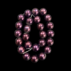 Faux Pearl Round Beads - Purple