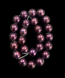 Faux Pearl Round Beads - Purple