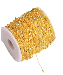 Gold Ball Link Chain 2 mm