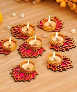 Alternative view of Decorative Lotus Tealight Candle Holder