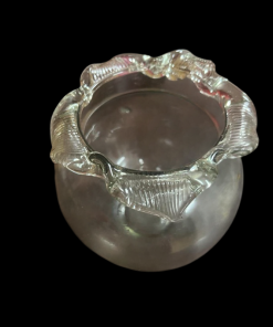Round Clear Glass Fish Pot