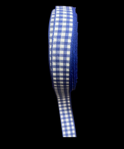 Gingham Ribbons 12 mm - Royal Blue