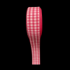 Gingham Ribbons 25 mm - Dark Pink