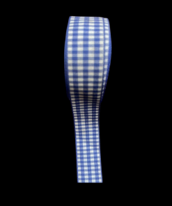 Gingham Ribbons 25 mm - Royal Blue