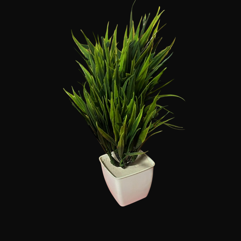 Artificial Faux Plants in White Pot