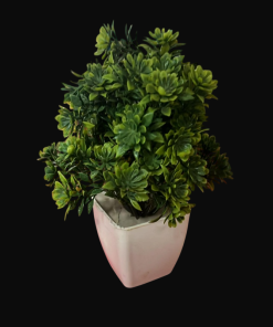 Artificial Faux Plants in White Pot