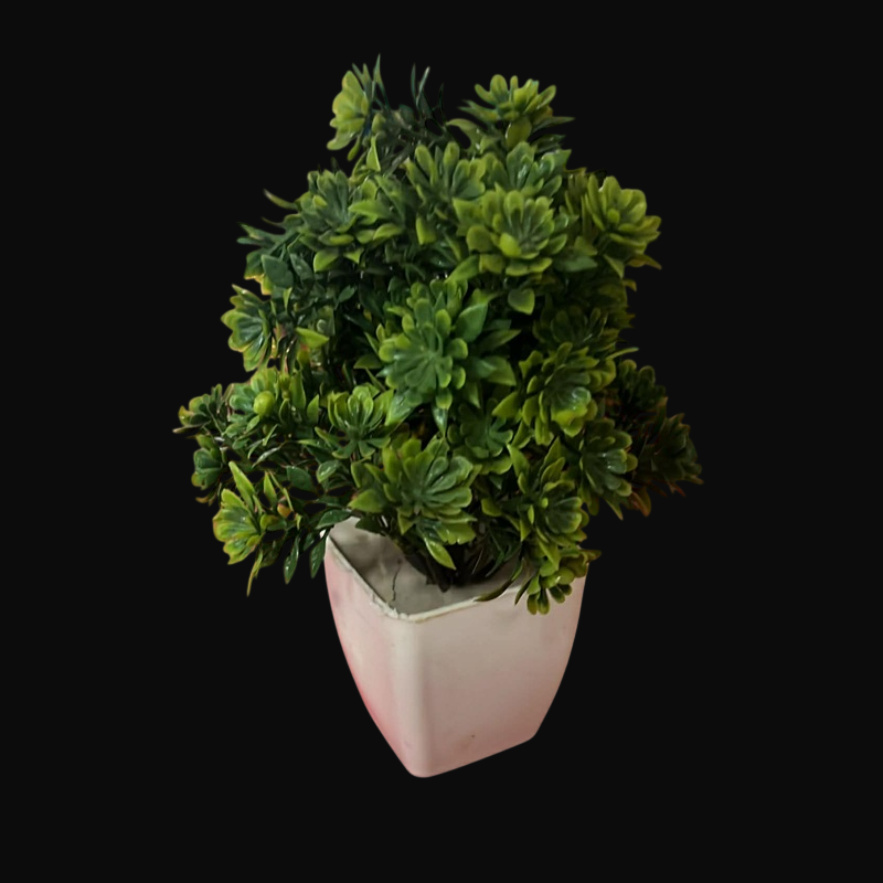 Artificial Faux Plants in White Pot