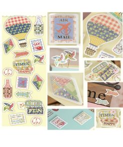 Retro Style 3D Stickers - Away We Go