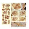 Retro Style 3D Stickers - Beautiful Decorative Sheet