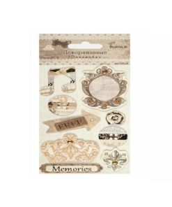Vintage Style 3D Stickers - Memories