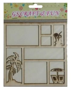 Wooden Embellishments Pack - Beach Theme