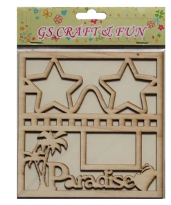 Wooden Embellishments Pack - Paradise