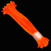 Chenille Stems or Pipe Cleaners, Pack of 100 - Fluorescent Orange