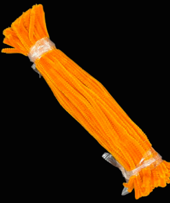 Chenille Stems or Pipe Cleaners, Pack of 100 - Orange