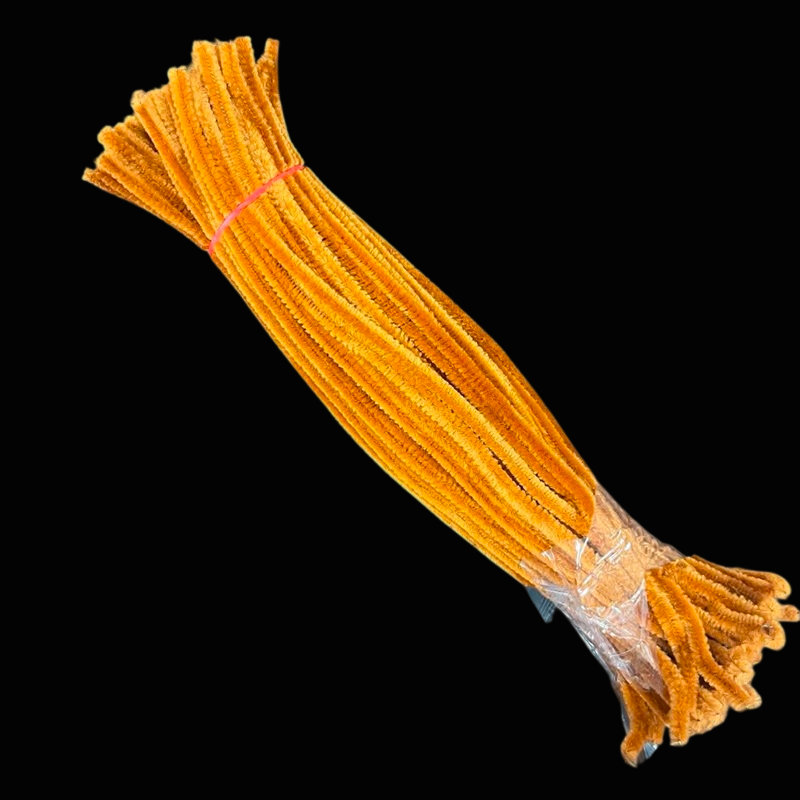 Chenille Stems or Pipe Cleaners, Pack of 100 - Light Brown