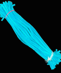 Chenille Stems or Pipe Cleaners, Pack of 100 - Baby Blue