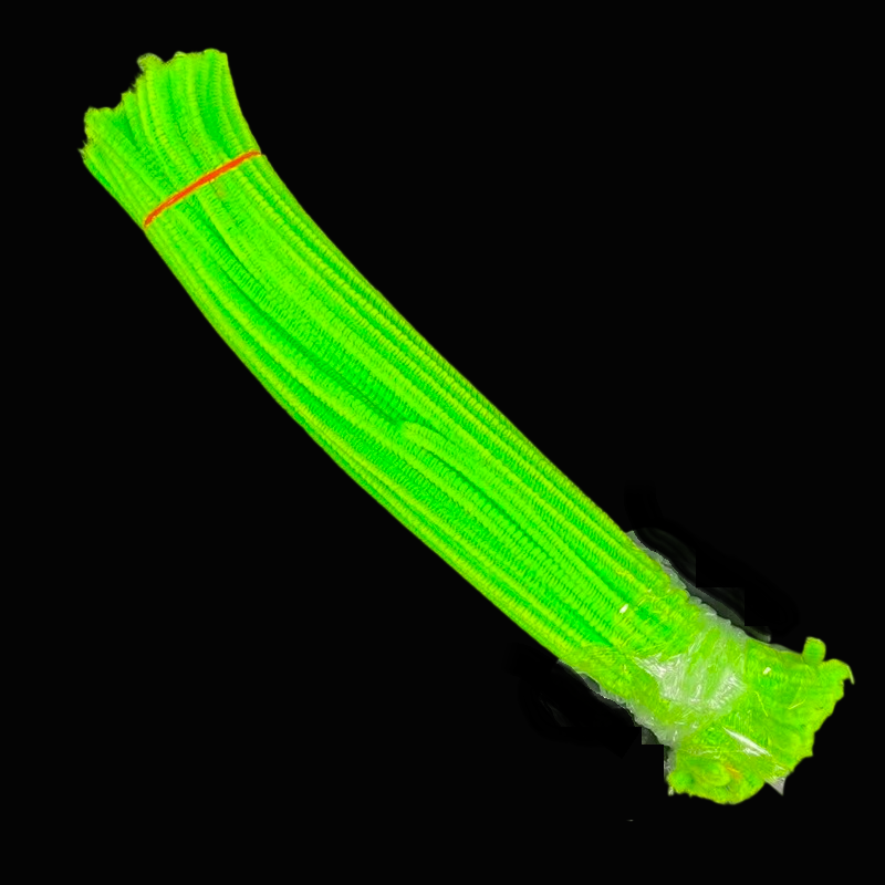 Chenille Stems or Pipe Cleaners, Pack of 100 - Green