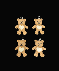 Teddy Resin Charm