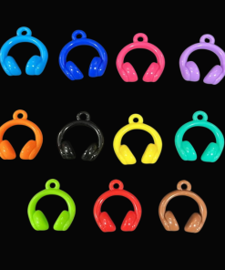 Mixed Colour Headphones Resin Embellishment