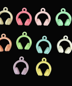 Pastel Colour Headphones Resin Embellishment