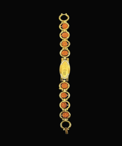 Antique Gold Plated Rudraksha Bracelet