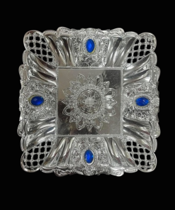 Silver Square Decorative Plate